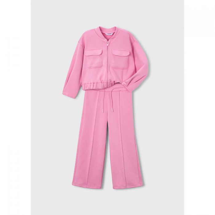 Комплект: толстовка+брюки (розовый)