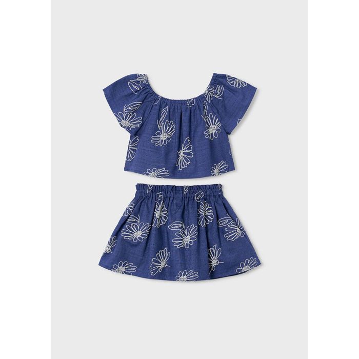 Комплект: блузка+юбка (белый)