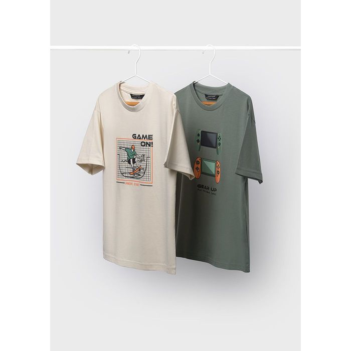 Комплект: футболки 2 шт. (зеленый)