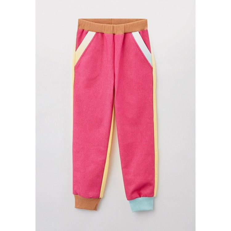 Фото 4 Комплект с вышивкой Фламинго: толстовка + брюки (желтый с розовым) 119178 Miagia C22-SU25-01-05-38