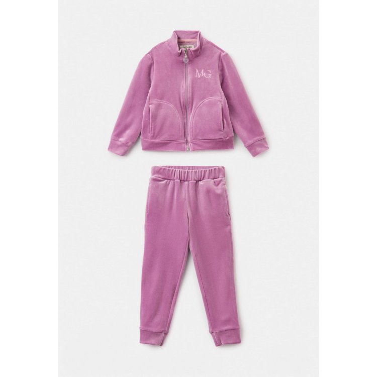 Комплект велюровый: толстовка + брюки (синеревый)