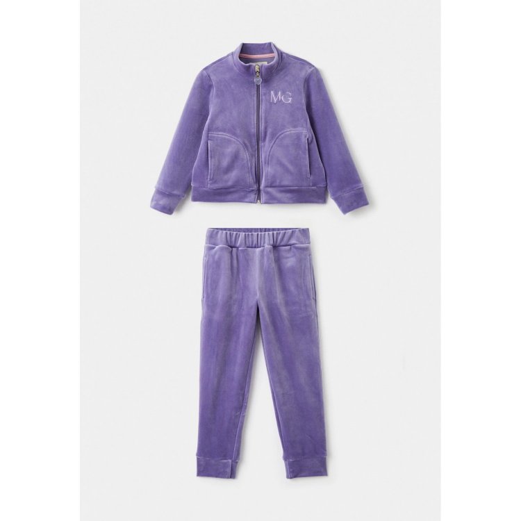 Комплект велюровый: толстовка + брюки (лаванда)