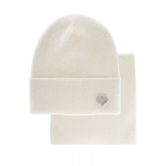 Комплект Сентябрина: шапка+снуд (белый)