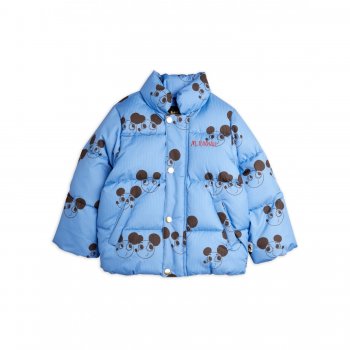 Mini Rodini Куртка утепленная (синий с мышками)