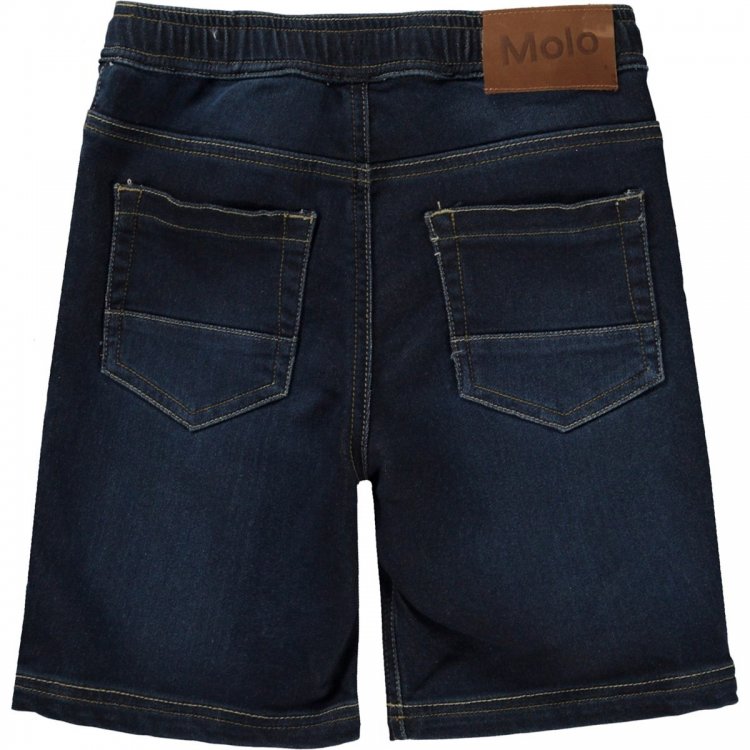 Фото 2 Шорты Molo джинсовые на резинке для мальчика Ali Dark indigo (темно-синий) 102303 Molo 1NOSH102 1150