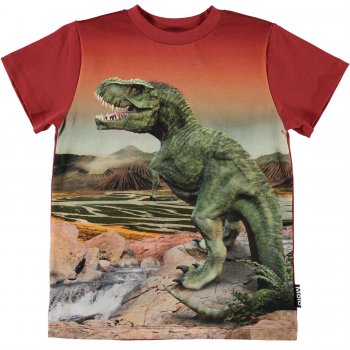 Molo Футболка Road Dinosaurs (красный)