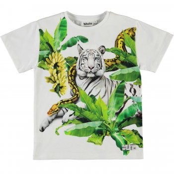 Molo Футболка Raveno Resting Tiger (белый с тигром)