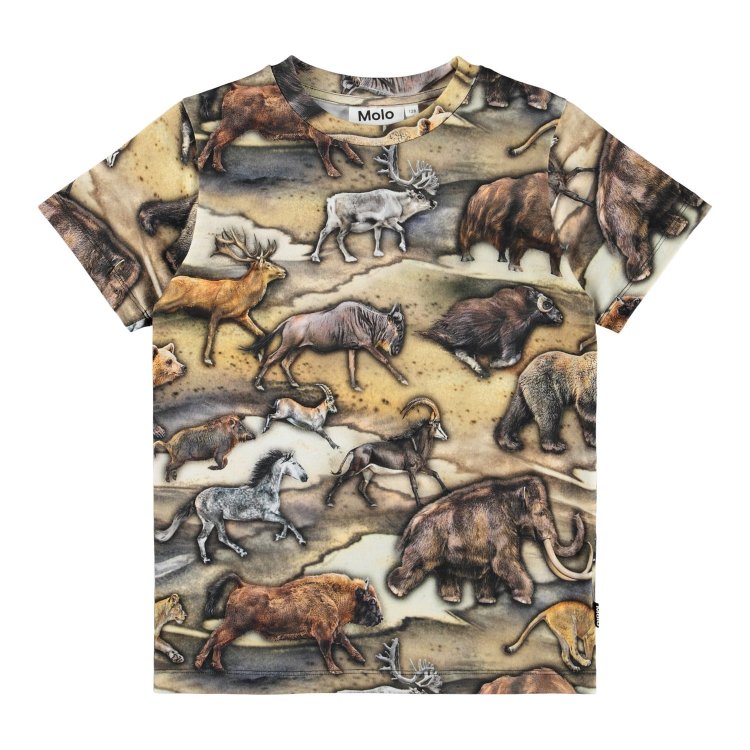 Molo Футболка Ralphie Cave Animals (коричневый)
