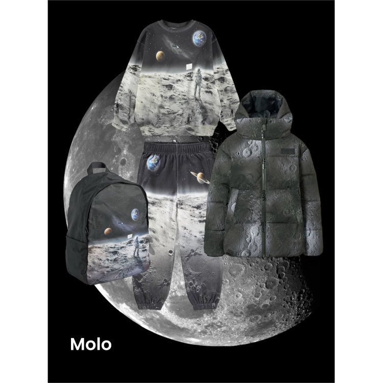 Фото 4 Футболка Riley Moon Traveller (космический вид) 133154 Molo 1W25A202-9681