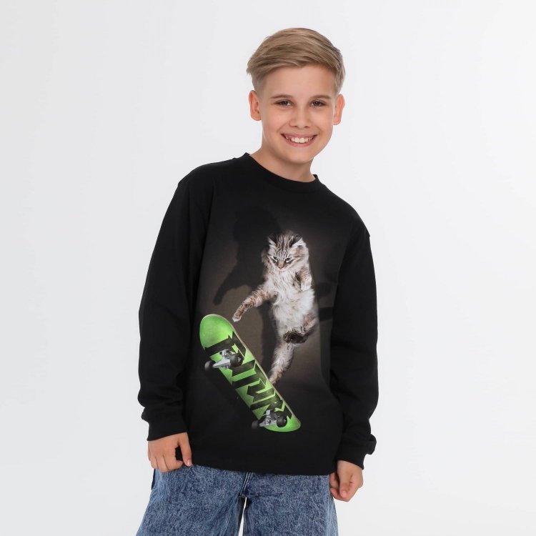 Molo Лонгслив Rube Skate Cat (кот на скейте)