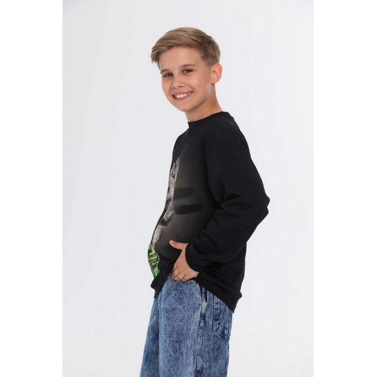 Фото 3 Лонгслив Rube Skate Cat (кот на скейте) 132822 Molo 1W25A404-4985