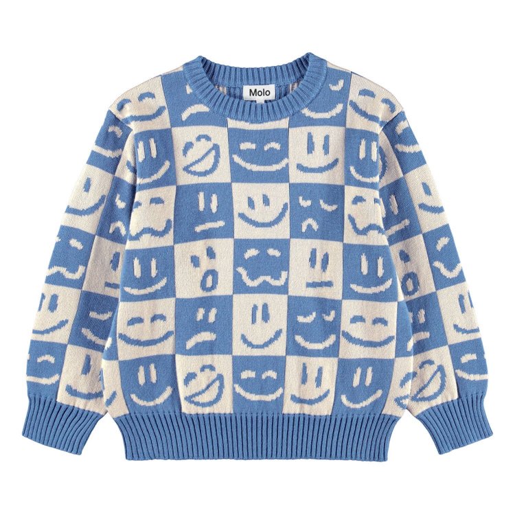 Фото 3 Толстовка Bello Moods knit (голубой) 132850 Molo 1W25K201-9684