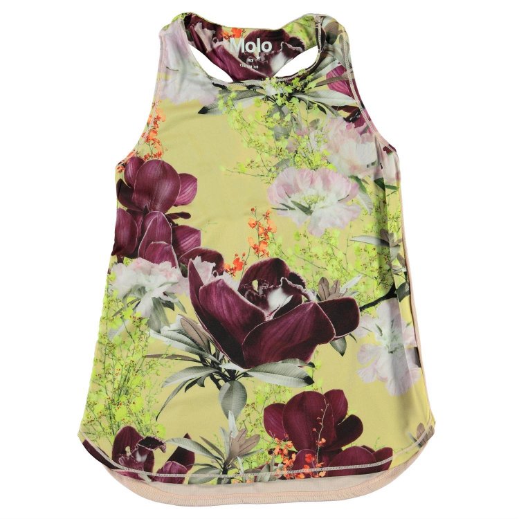 Molo Майка спортивная Oriana Orchid (желтая с цветами)
