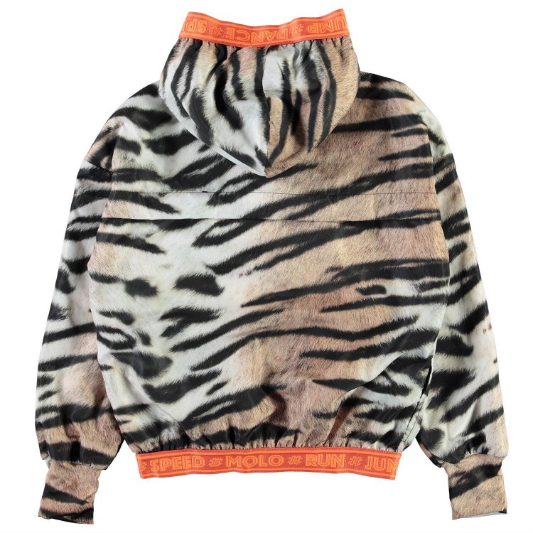 Фото 3 Куртка-ветровка для спорта легкая Ophelia Wild Tiger (тигр) 68121 Molo 2S21M305 6130