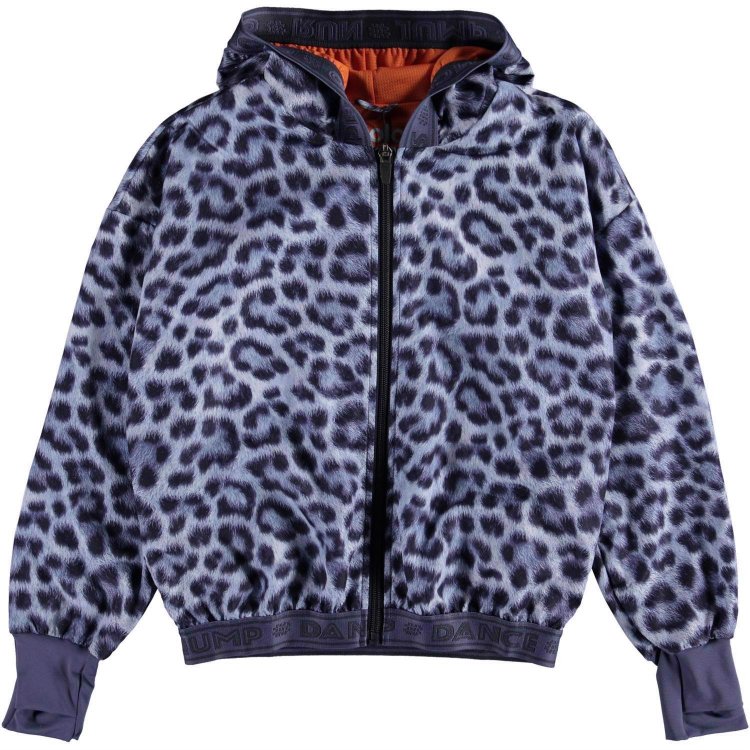 Molo Куртка-ветровка для спорта легкая Ophelia Sporty Leo (серый леопард)