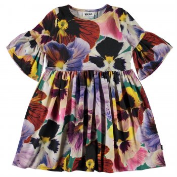 Molo Платье Chasity Velvet Floral (разноцветный с цветами)