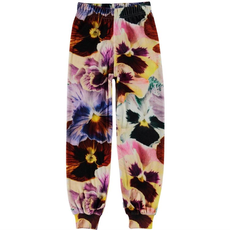 Molo Брюки спортивные велюровые Amina Floral Velour (орхидеи)