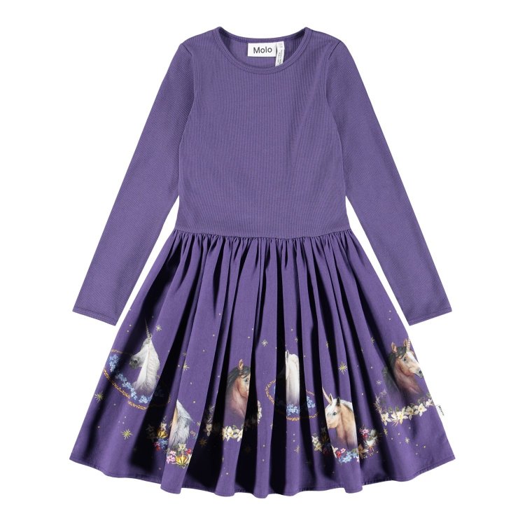 Molo Платье Casie Warm Unicorn Cosmos (с единорогом)