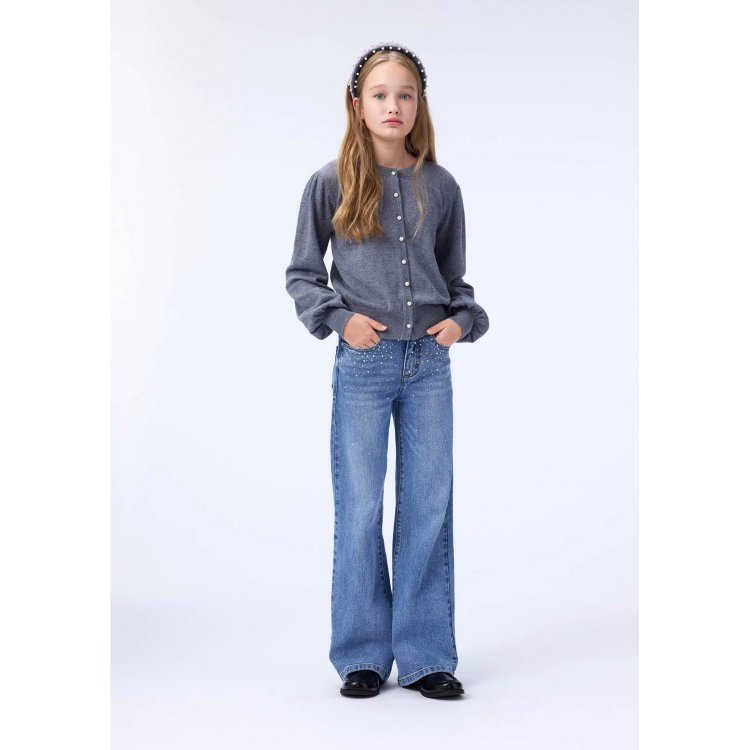 Фото 3 Джинсы Asta Rhinestone Denim (голубой) 132941 Molo 2W25I118-9770