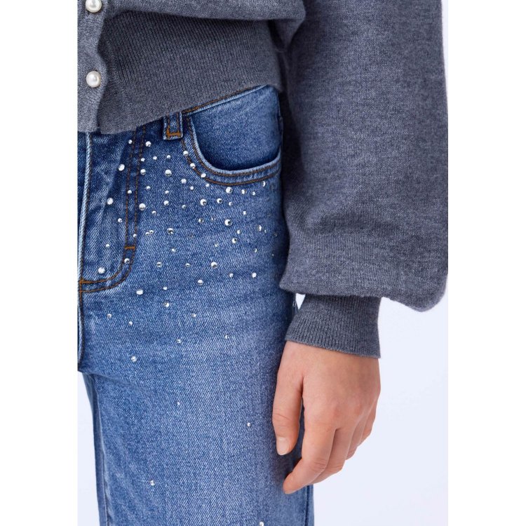 Фото 5 Джинсы Asta Rhinestone Denim (голубой) 132941 Molo 2W25I118-9770