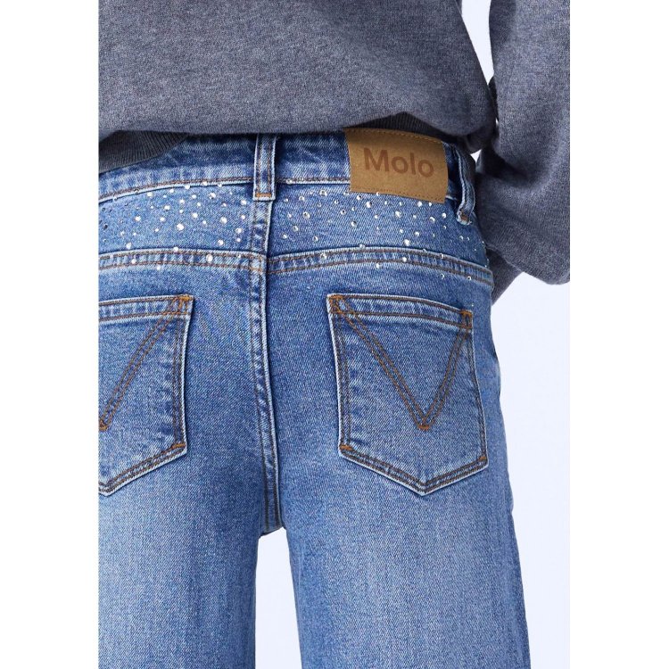 Фото 6 Джинсы Asta Rhinestone Denim (голубой) 132941 Molo 2W25I118-9770