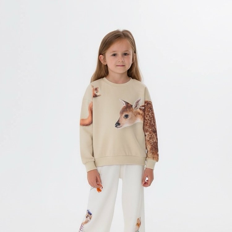 Molo Толстовка Maxi Forest Friends (бежевый)