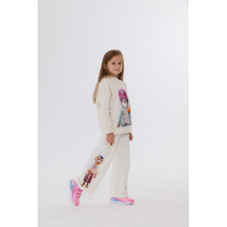 Фото 3 Толстовка Maxi Kitty Miauu (с котом) 132912 Molo 2W25J211-9730