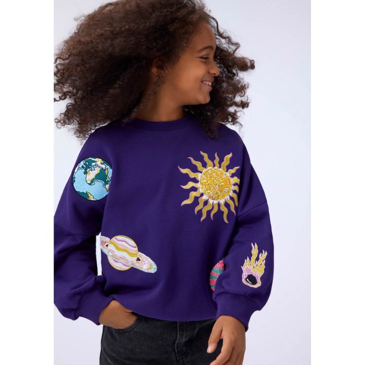 Molo Толстовка Marika Sparkle Space (фиолетовый)