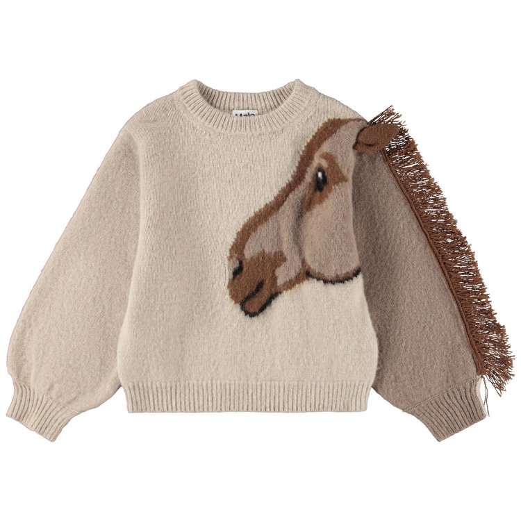 Molo Толстовка Gisela Horse Knit (бежевый)