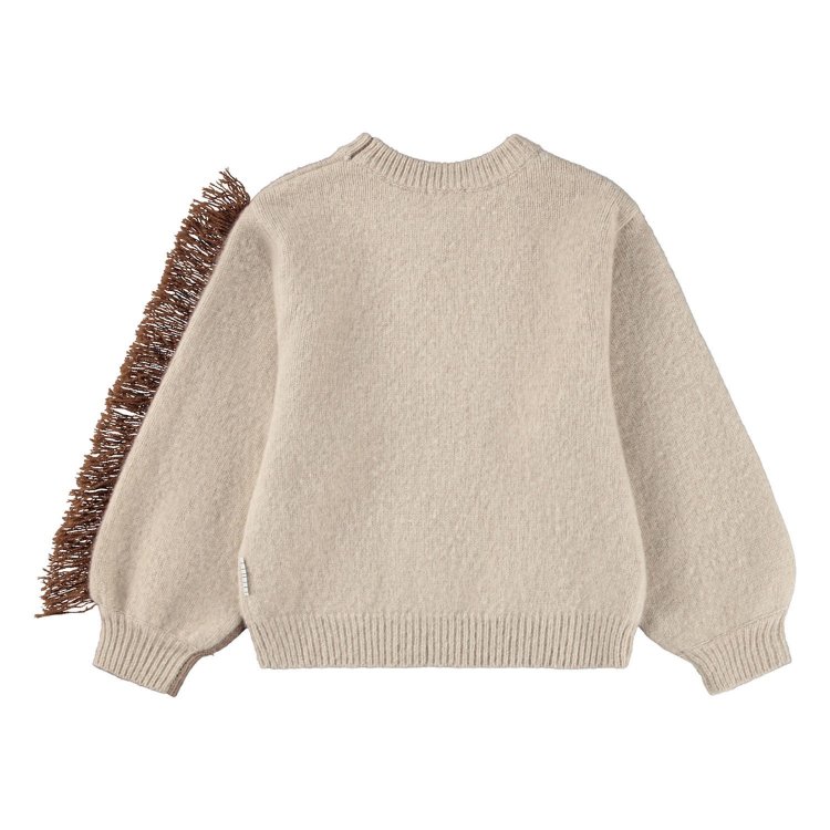 Фото 2 Толстовка Gisela Horse Knit (бежевый) 133145 Molo 2W25K216-9603