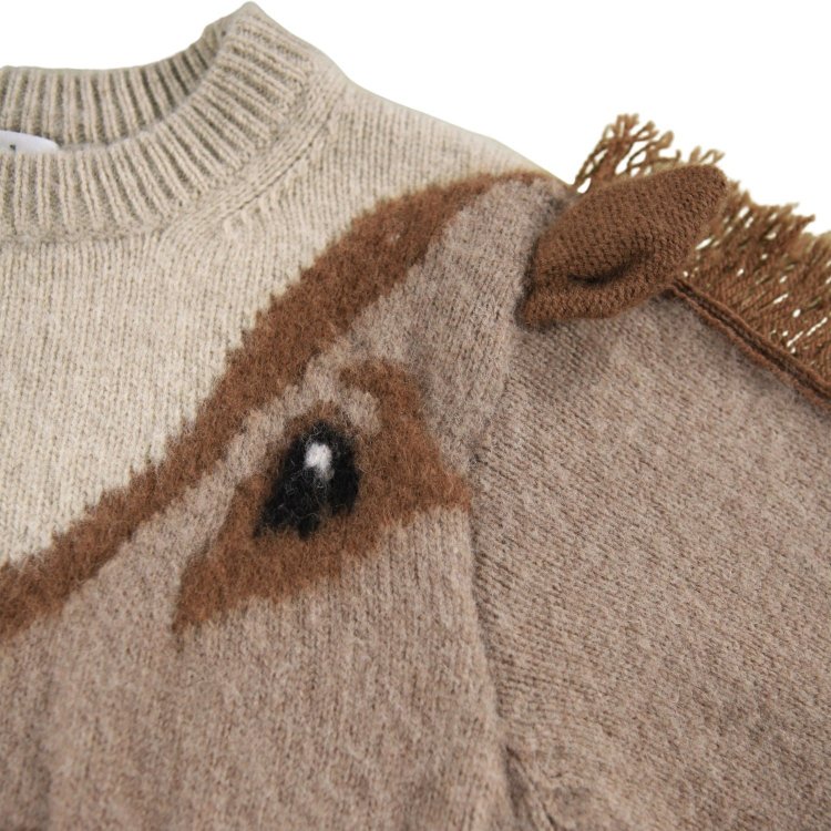 Фото 4 Толстовка Gisela Horse Knit (бежевый) 133145 Molo 2W25K216-9603