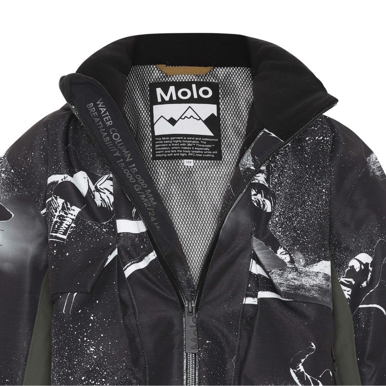 Фото 5 Куртка Molo Alpine 360 By Night (черный с зеленым) 86782 Molo 5W22M306 6566