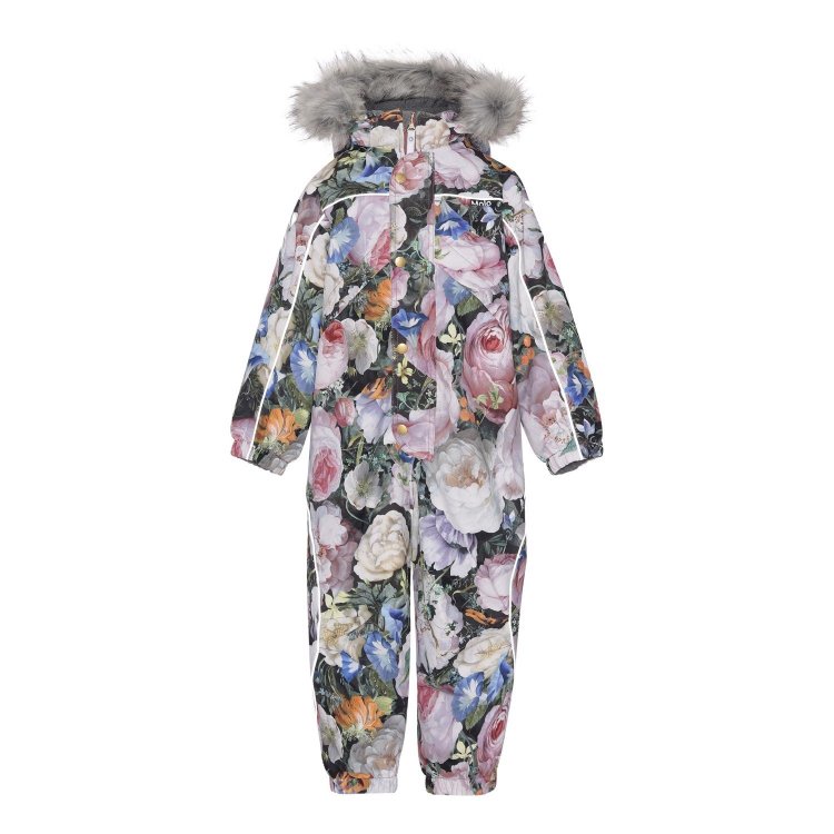Molo Комбинезон детский зимний Polaris Fur Still Life (цветы)