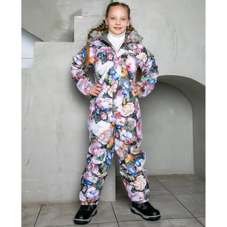 Molo Комбинезон Polaris Fur Still Life (цветы)
