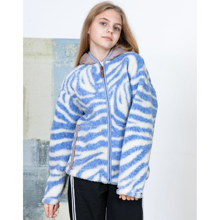 Molo Кофта флисовая Uberto Zebra Blue (зебра)