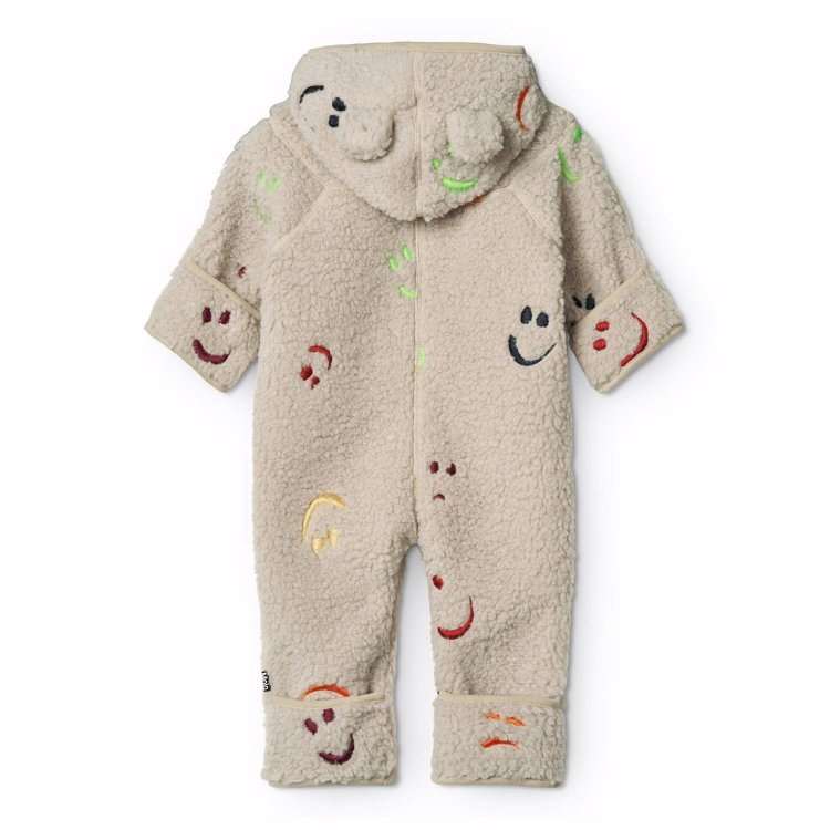 Фото 2 Комбинезон флисовый Umeko Teddy Emotions (бежевый) 133863 Molo 5W25L301-9448