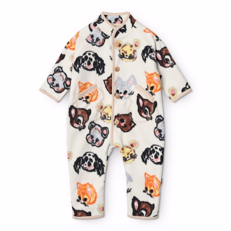 Molo Комбинезон флисовый Udo Itty Bitty Vanilla (животные)