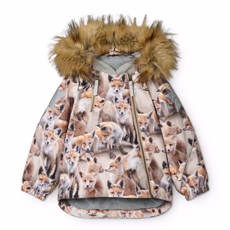 Molo Куртка Hopla Fur Playing Foxes (лисы)