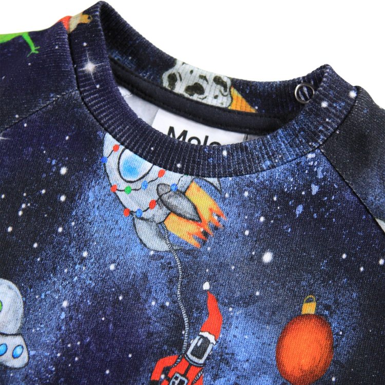Фото 3 Толстовка Disc Holiday Space (синий) 133334 Molo 6W25J202-9413