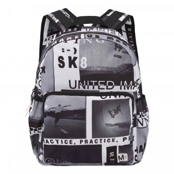 Molo Рюкзак Big Backpack Sk8 News (серый принт)