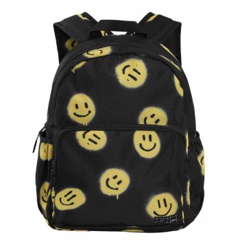 Molo Рюкзак Big для школьников и подростков Smiles (черный со смайлами)