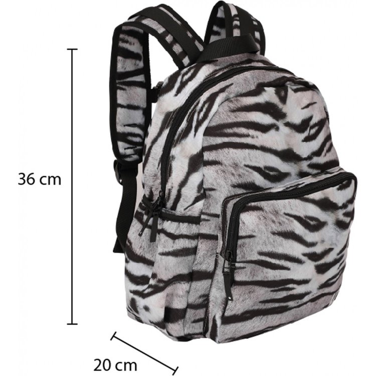 Фото 3 Рюкзак Big для школьников и подростков White Tiger (белый тигр) 85003 Molo 7S22V202 7386