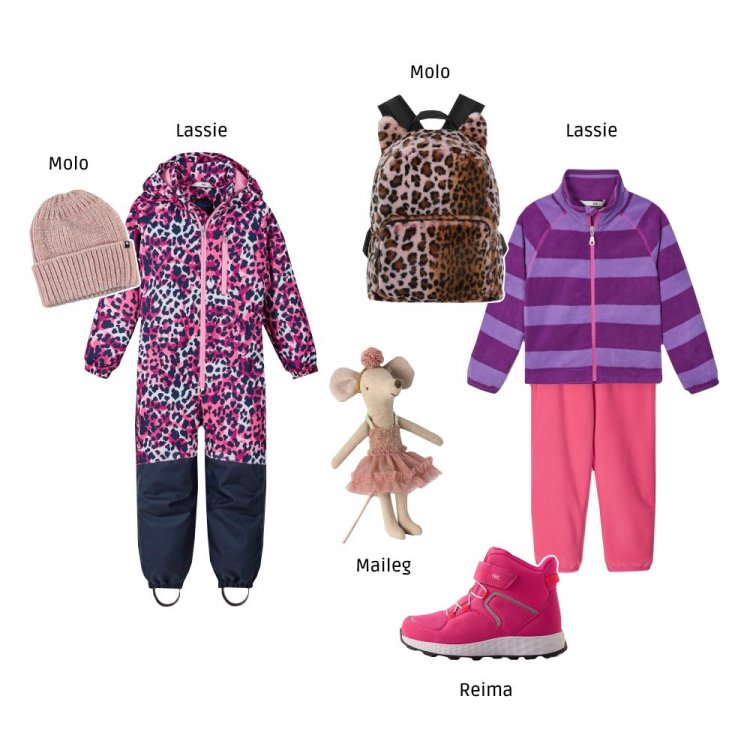Фото 3 Рюкзак Furry для школьников и подростков Pink Leopard (меховой розовый леопард) 82432 Molo 7S22V203 4925