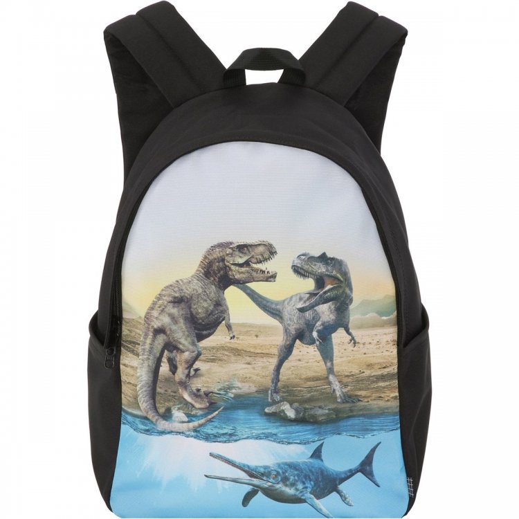 Molo Рюкзак для школьников и подростков Backpack Solo Carnivores (черный с динозаврами)