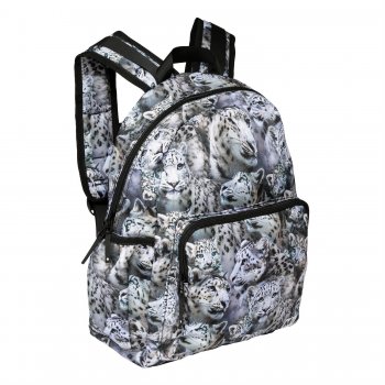 Фото 2 Рюкзак для школьников и подростков Big Backpack Winter Leopards (серый с леопардами) 73016 Molo 7W21V202 6376