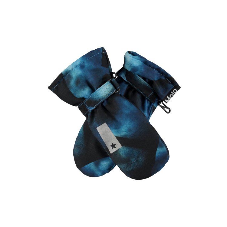 Molo Варежки Mitzy 360 Tie Dye (синий)