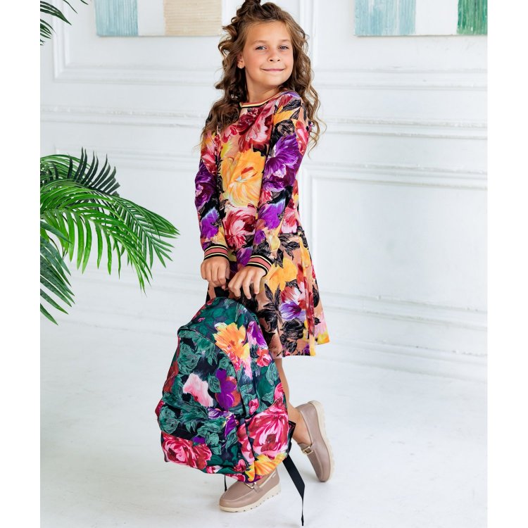 Фото 4 Рюкзак Molo для школьников и подростков Backpack Mio Painted Flowers (разноцветный) 106490 Molo 7W23V204 6857