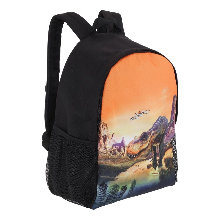 Фото 2 Рюкзак Molo для школьников и подростков Backpack Solo Planet T-Rex (черный с оранжевым) 106493 Molo 7W23V206 3352