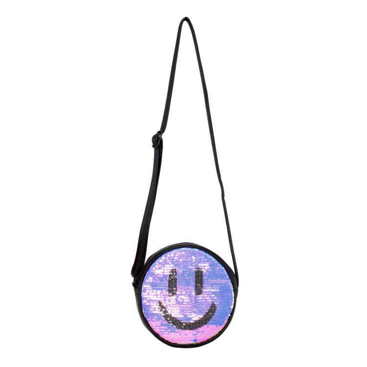 Molo Сумка Glitter Smile Bag Glitter (фиолетовый смайл)