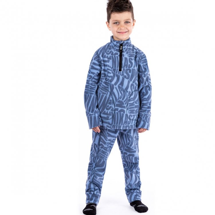 Nikastyle Флисовый костюм для мальчика Граффити (джинсовый)